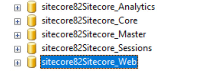 Sitecore databases
